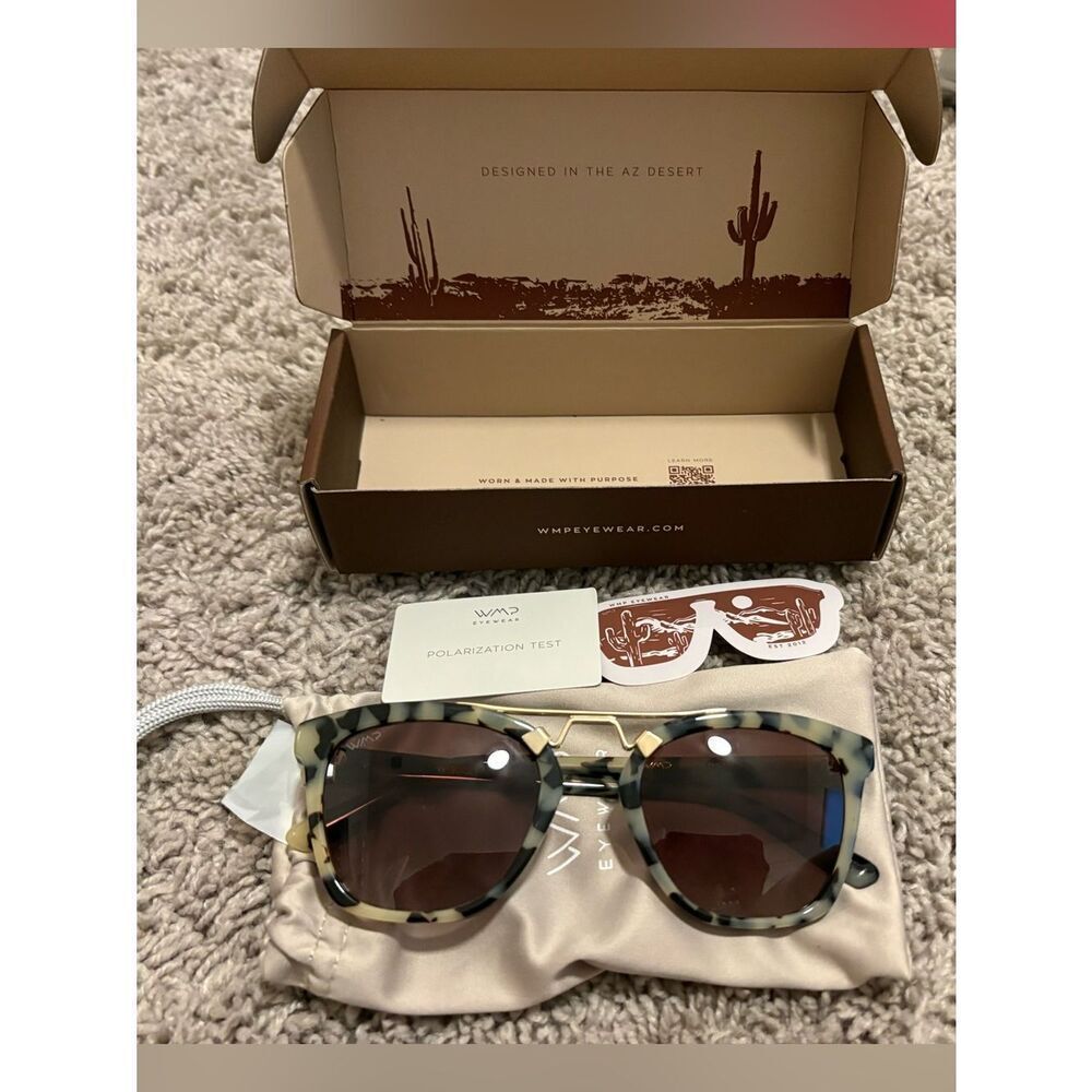 WMP Eyewear Tortoise Sunglasses with Brown Lenses